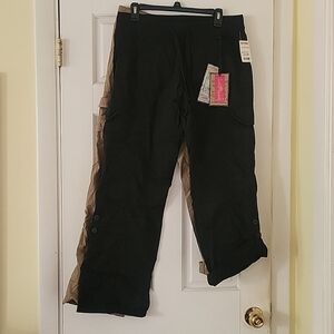 NWT ALMOST FAMOUS Cargo Convertible Pants /2Pack Black/Tan